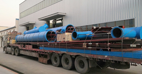 QLF4500 steel plate pretreatment line delivery site
